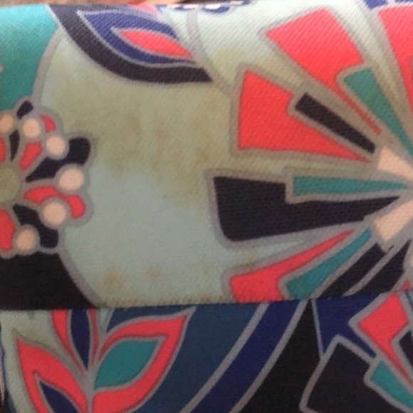 Vera Bradley Insulated Lunch Tote Box Double Handles Blue Floral Canvas Travel - Picture 6 of 6